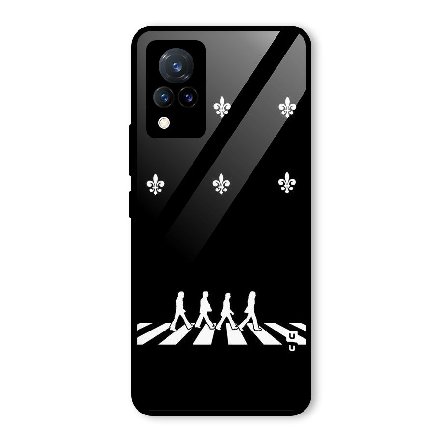 Walking Four Glass Back Case for Vivo V21 5G