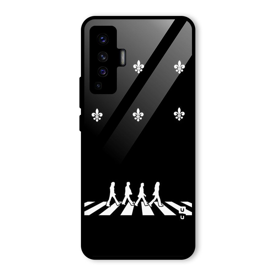 Walking Four Glass Back Case for Vivo X50
