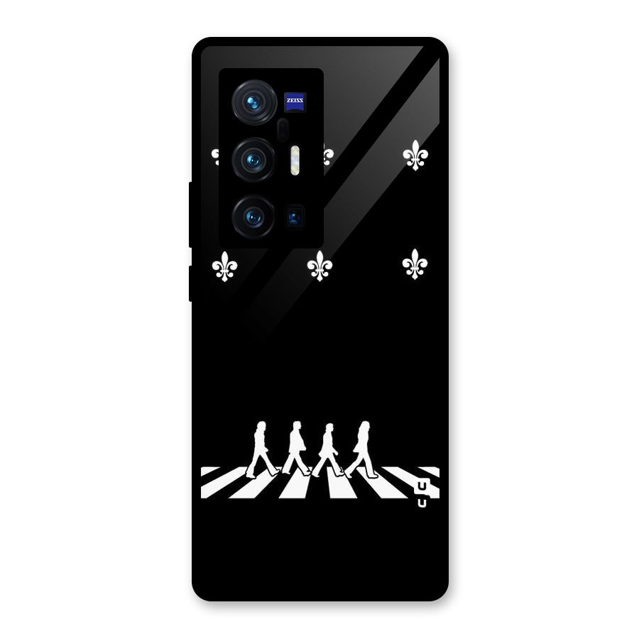 Walking Four Glass Back Case for Vivo X70 Pro Plus