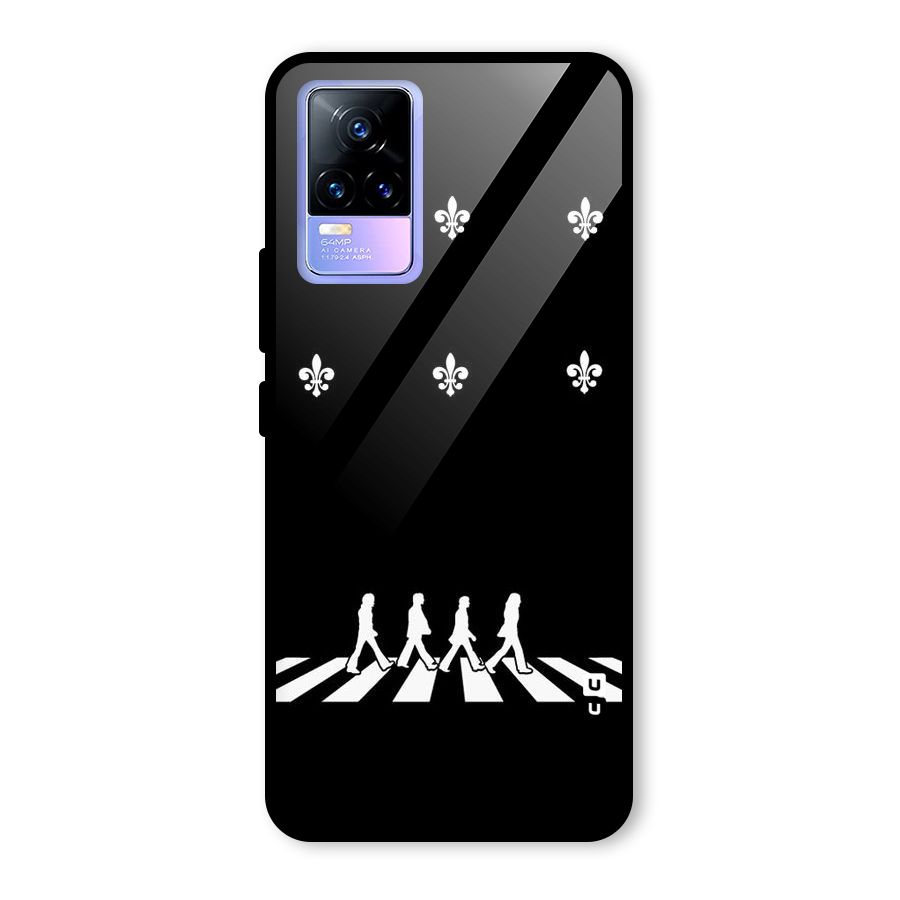 Walking Four Glass Back Case for Vivo Y73