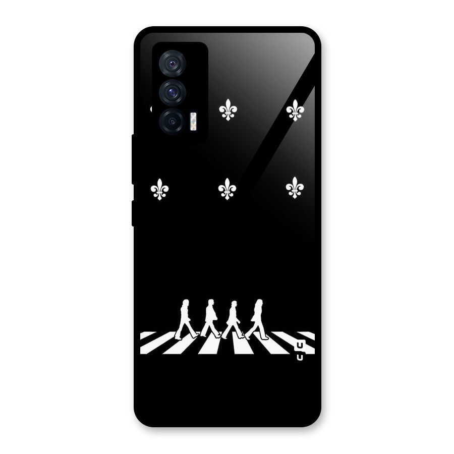 Walking Four Glass Back Case for Vivo iQOO 7 5G