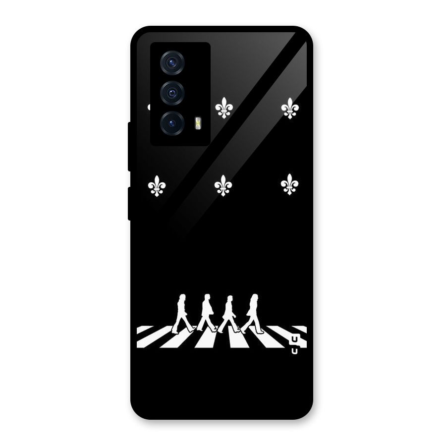 Walking Four Glass Back Case for Vivo iQOO Z5