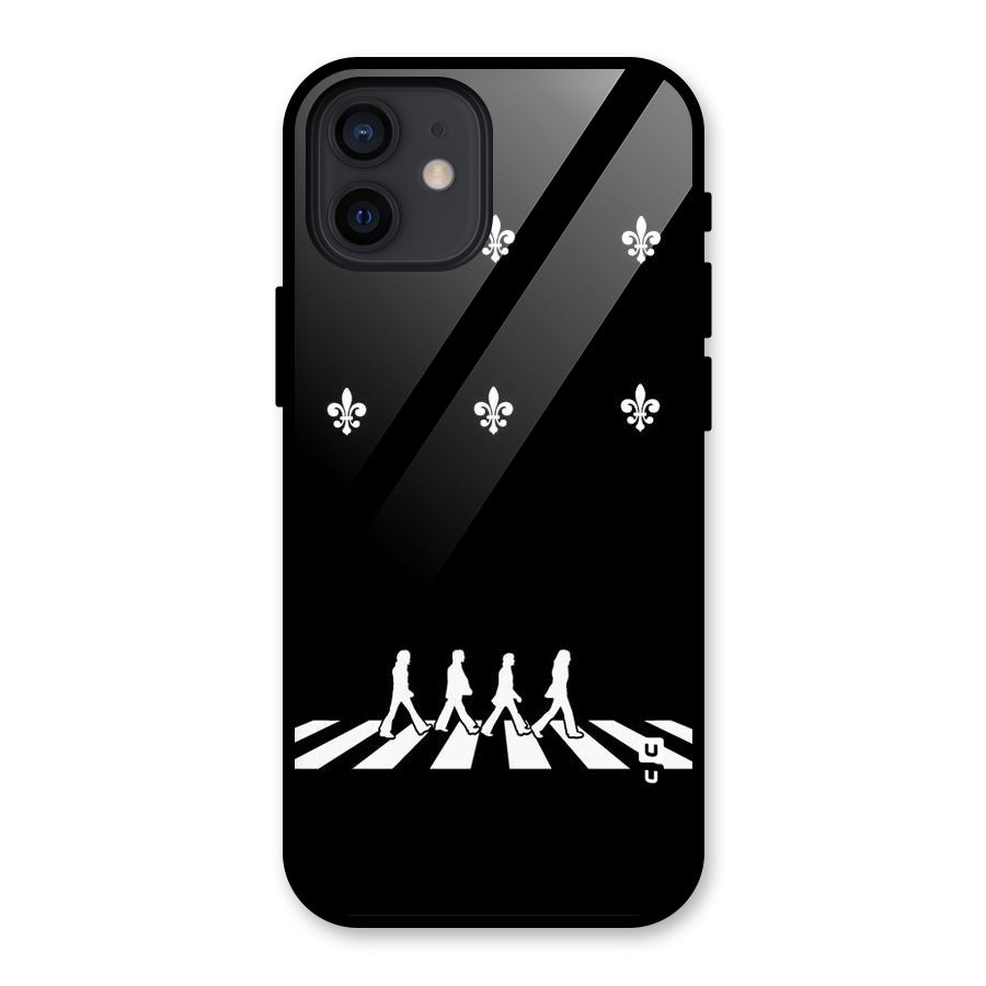 Walking Four Glass Back Case for iPhone 12