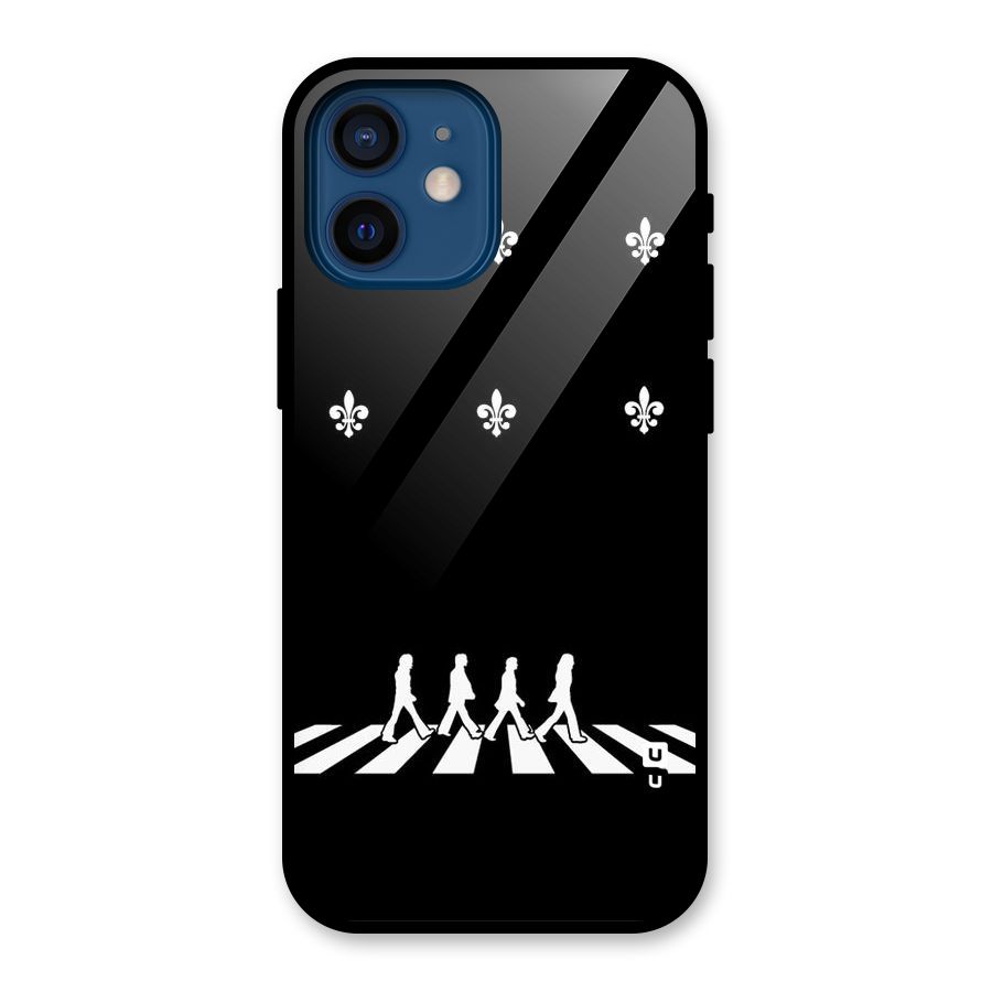 Walking Four Glass Back Case for iPhone 12 Mini
