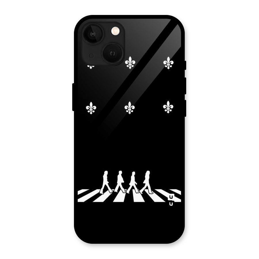 Walking Four Glass Back Case for iPhone 13