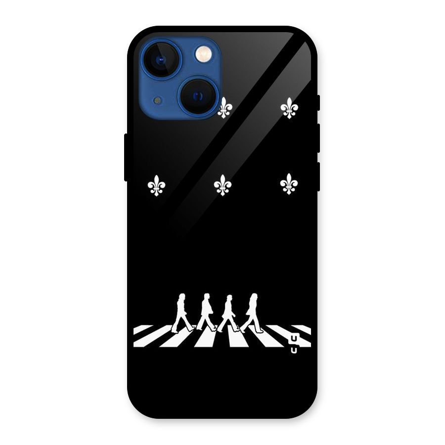 Walking Four Glass Back Case for iPhone 13 Mini