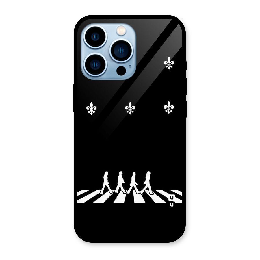 Walking Four Glass Back Case for iPhone 13 Pro