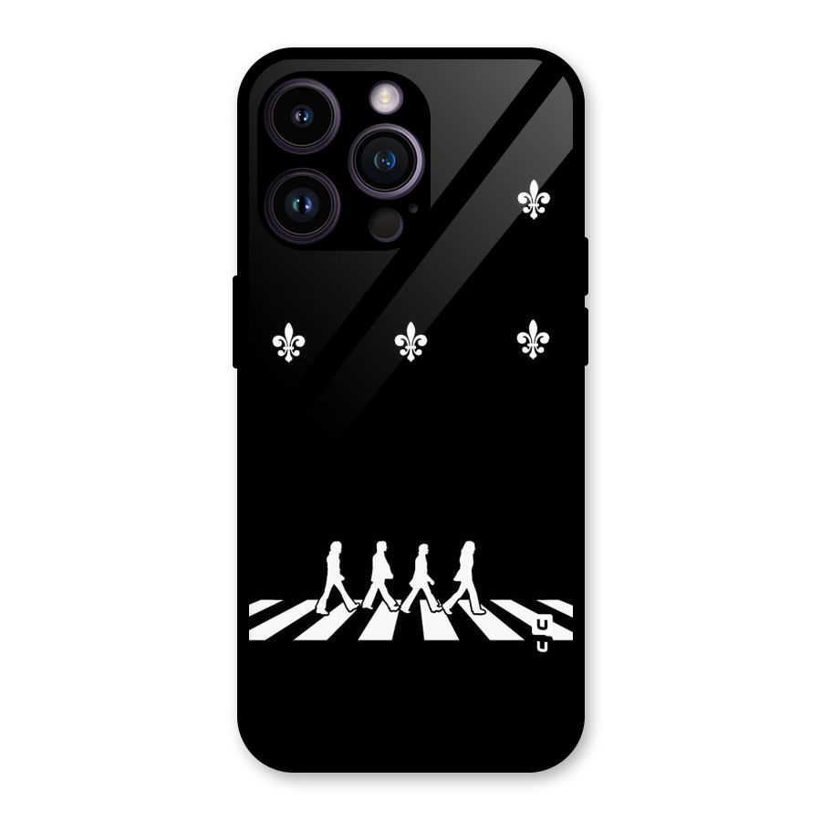 Walking Four Glass Back Case for iPhone 14 Pro Max