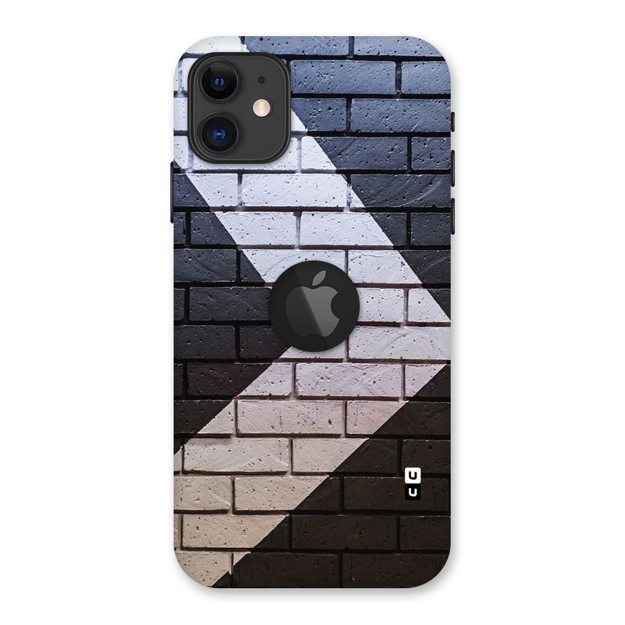 Wall Arrow Design Back Case for iPhone 11 Logo Cut