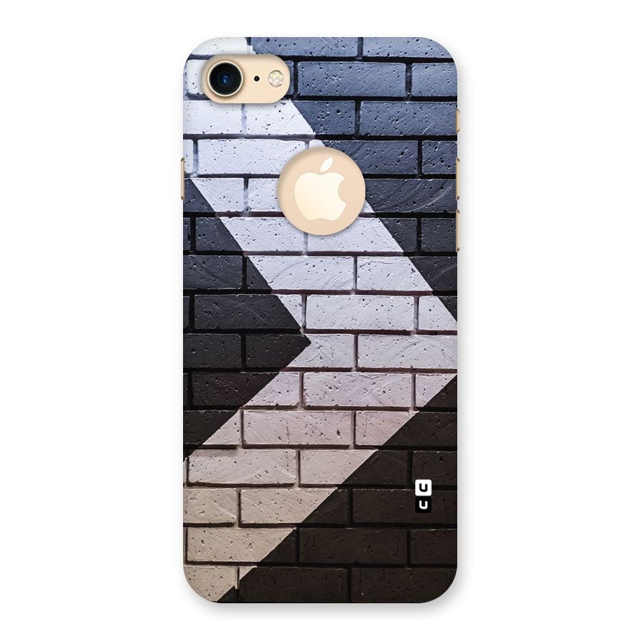 Wall Arrow Design Back Case for iPhone 7 Logo Cut