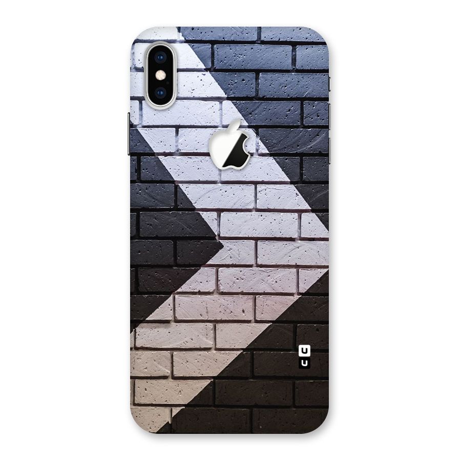 Wall Arrow Design Back Case for iPhone XS Max Apple Cut
