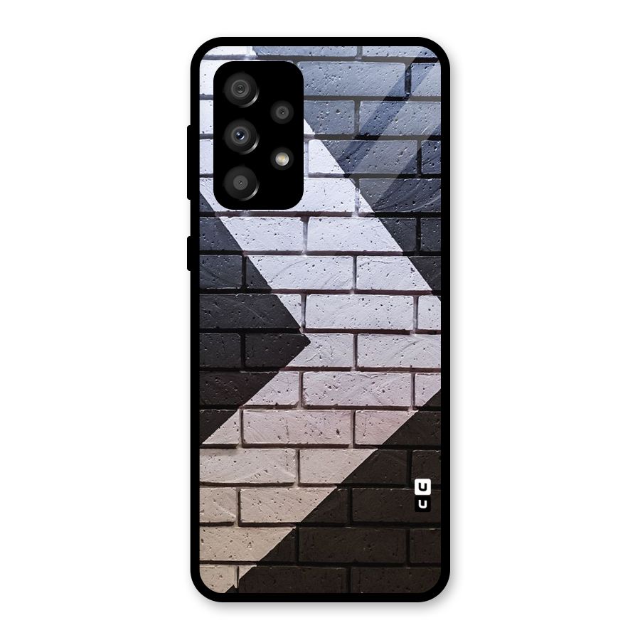 Wall Arrow Design Glass Back Case for Galaxy A32