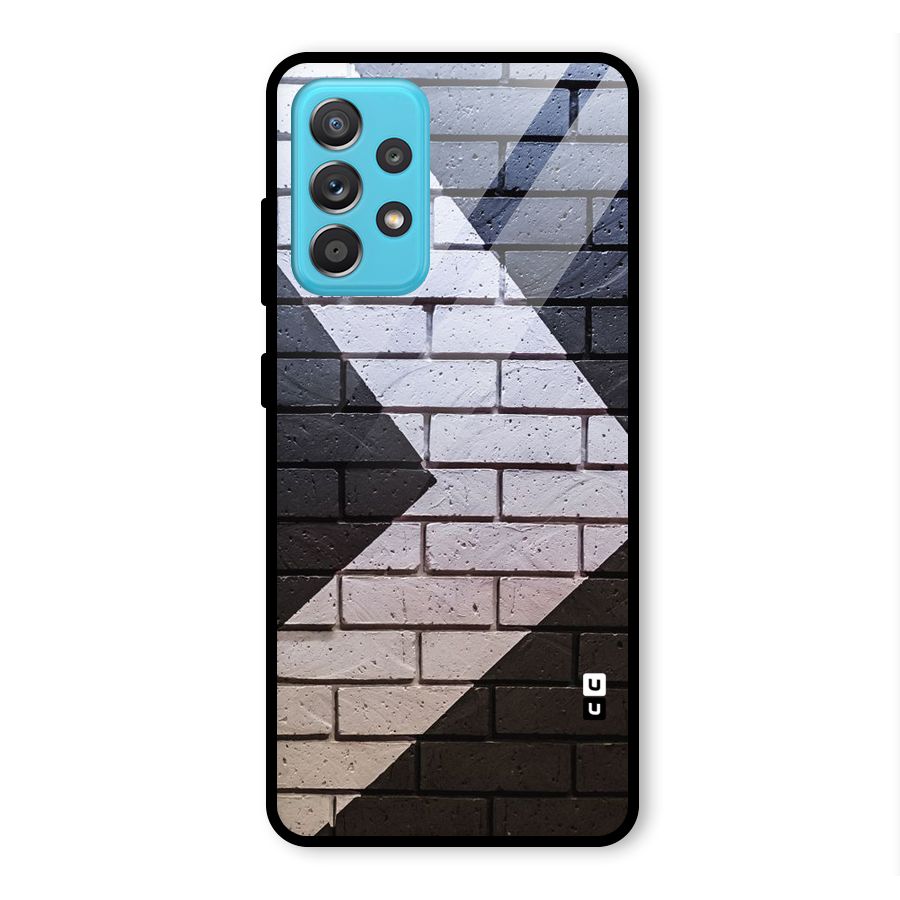 Wall Arrow Design Glass Back Case for Galaxy A52s 5G