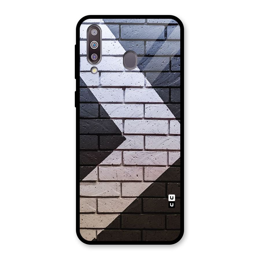 Wall Arrow Design Glass Back Case for Galaxy M30