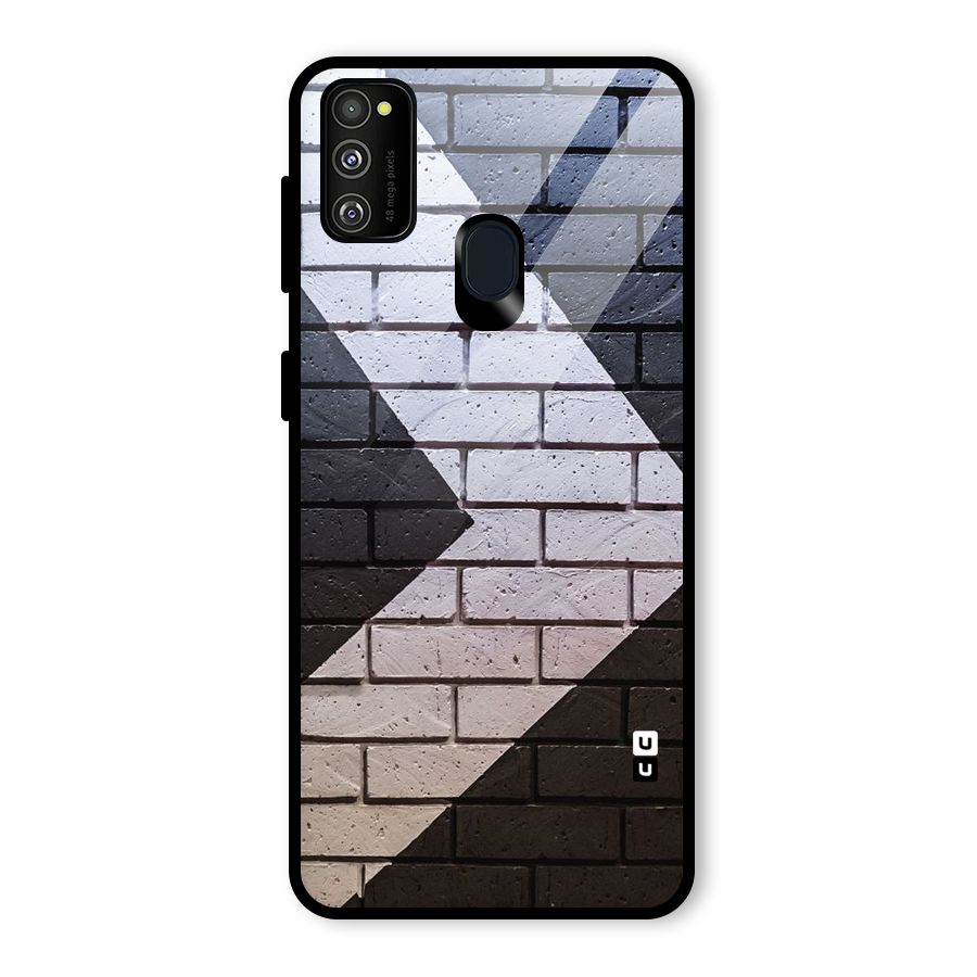 Wall Arrow Design Glass Back Case for Galaxy M30s