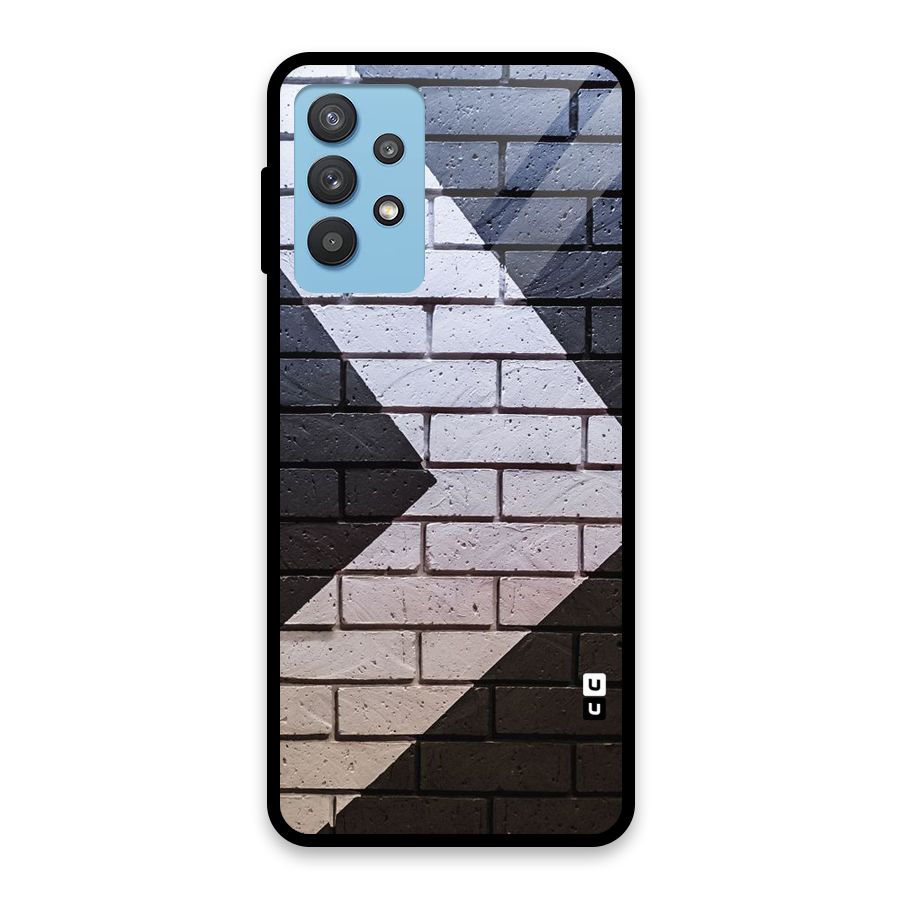 Wall Arrow Design Glass Back Case for Galaxy M32 5G