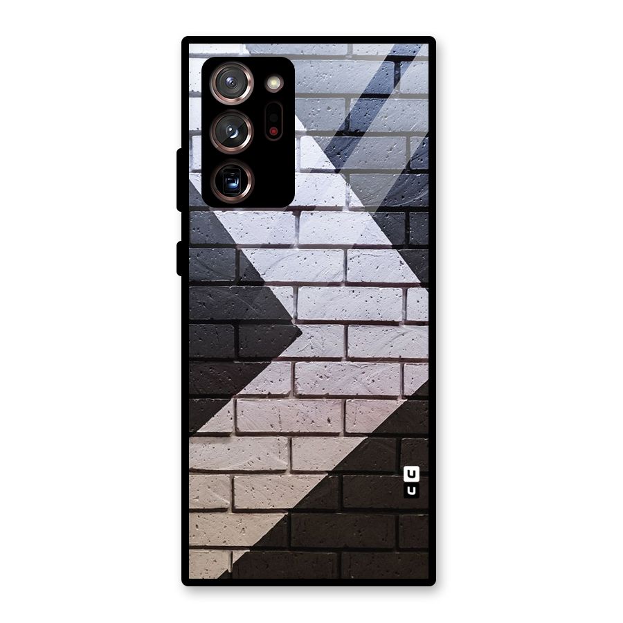 Wall Arrow Design Glass Back Case for Galaxy Note 20 Ultra