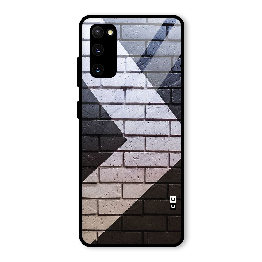 Wall Arrow Design Glass Back Case for Galaxy S20 FE 5G