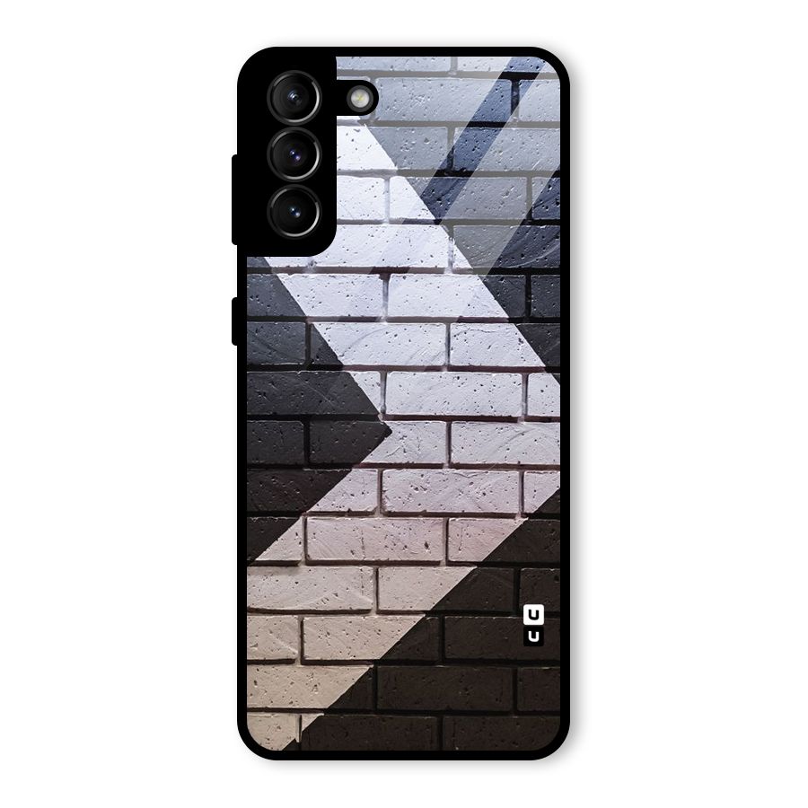 Wall Arrow Design Glass Back Case for Galaxy S21 Plus