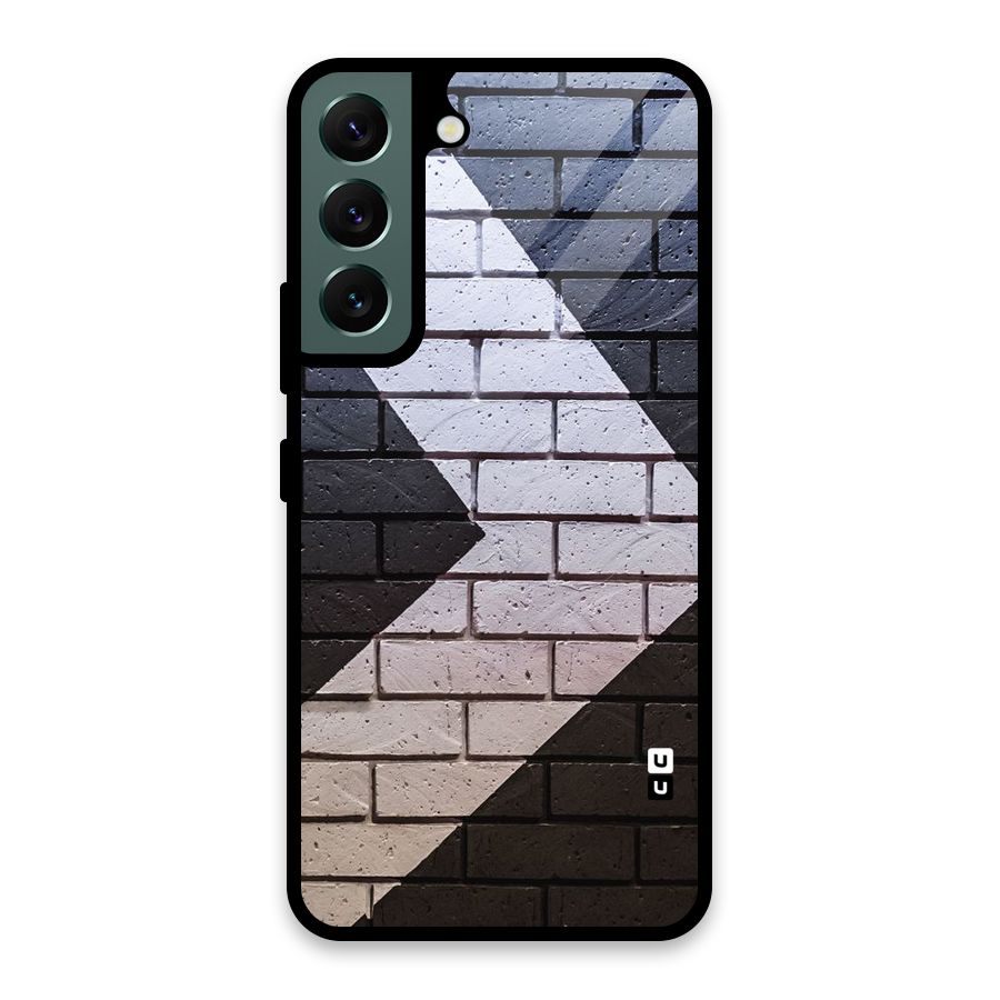 Wall Arrow Design Glass Back Case for Galaxy S22 5G