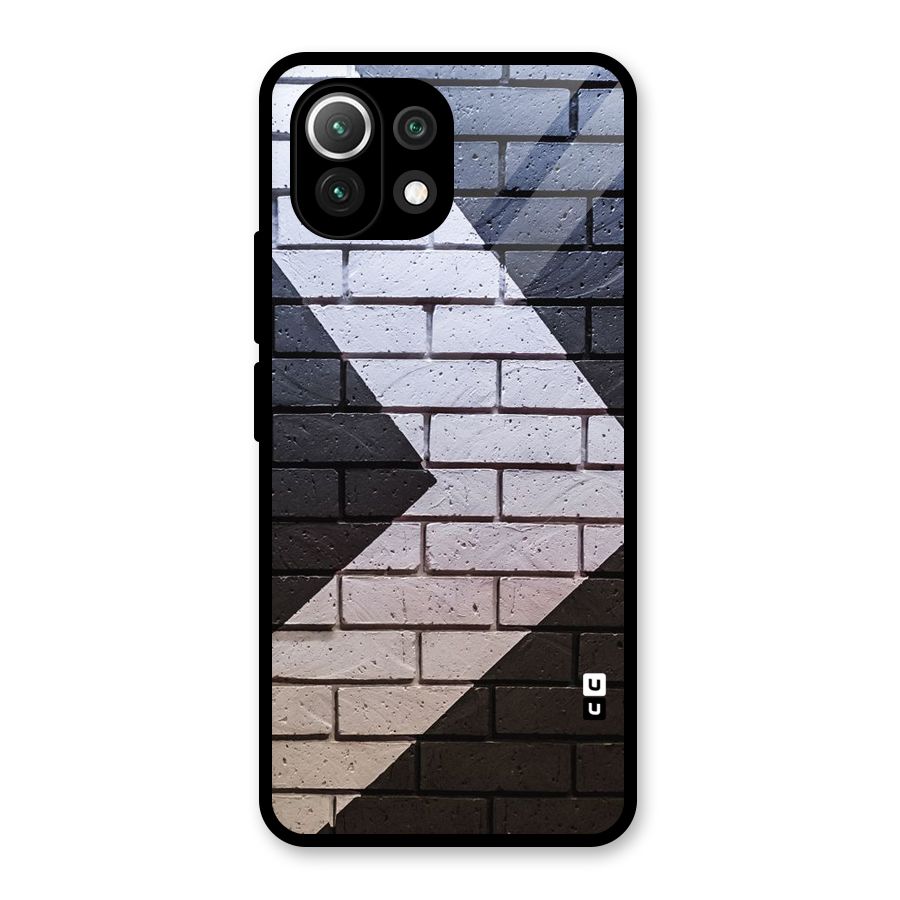 Wall Arrow Design Glass Back Case for Mi 11 Lite