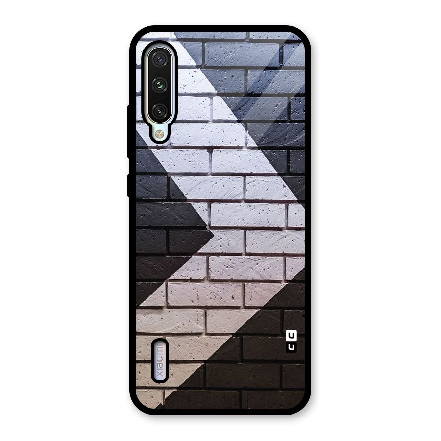 Wall Arrow Design Glass Back Case for Mi A3