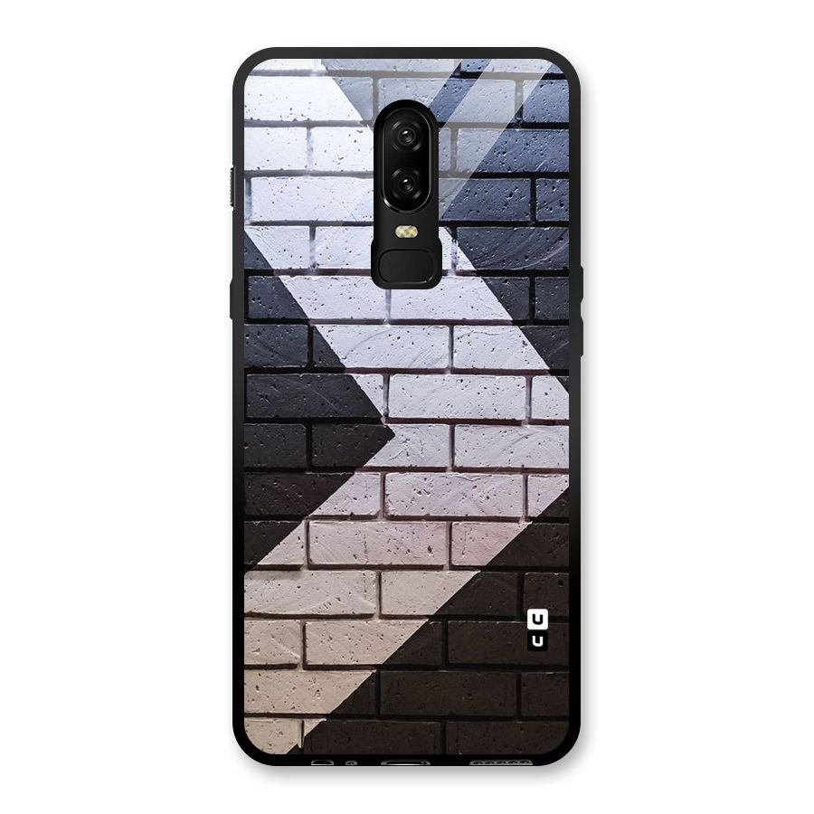 Wall Arrow Design Glass Back Case for OnePlus 6