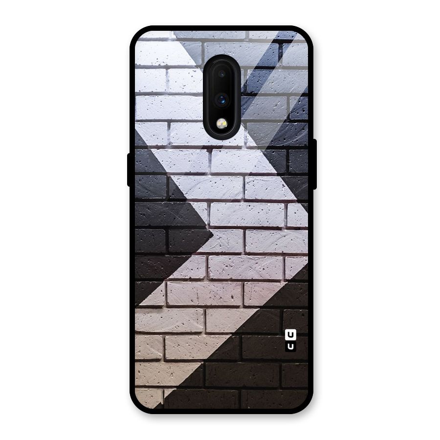 Wall Arrow Design Glass Back Case for OnePlus 7