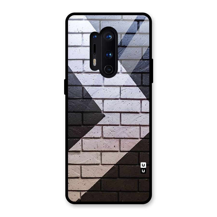 Wall Arrow Design Glass Back Case for OnePlus 8 Pro