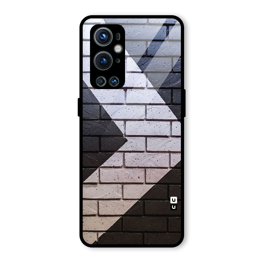 Wall Arrow Design Glass Back Case for OnePlus 9 Pro