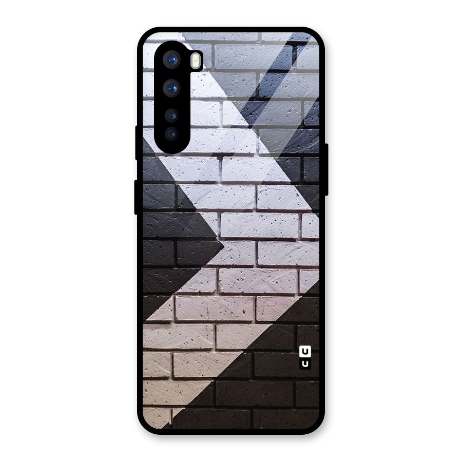 Wall Arrow Design Glass Back Case for OnePlus Nord