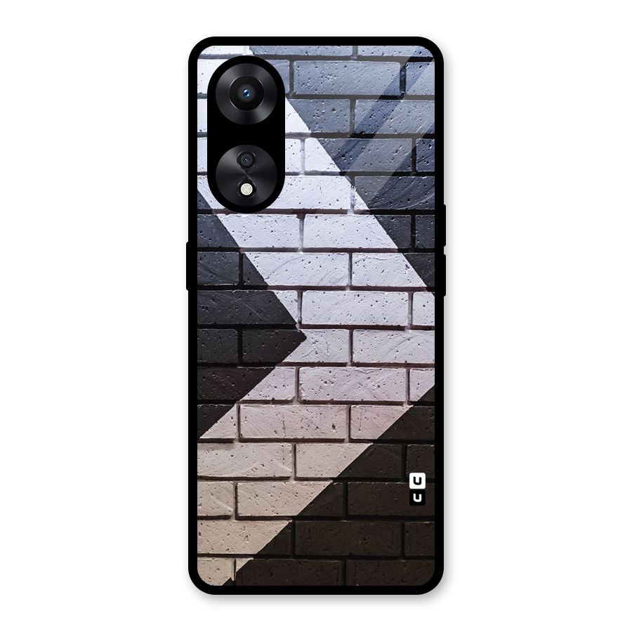 Wall Arrow Design Glass Back Case for Oppo A78