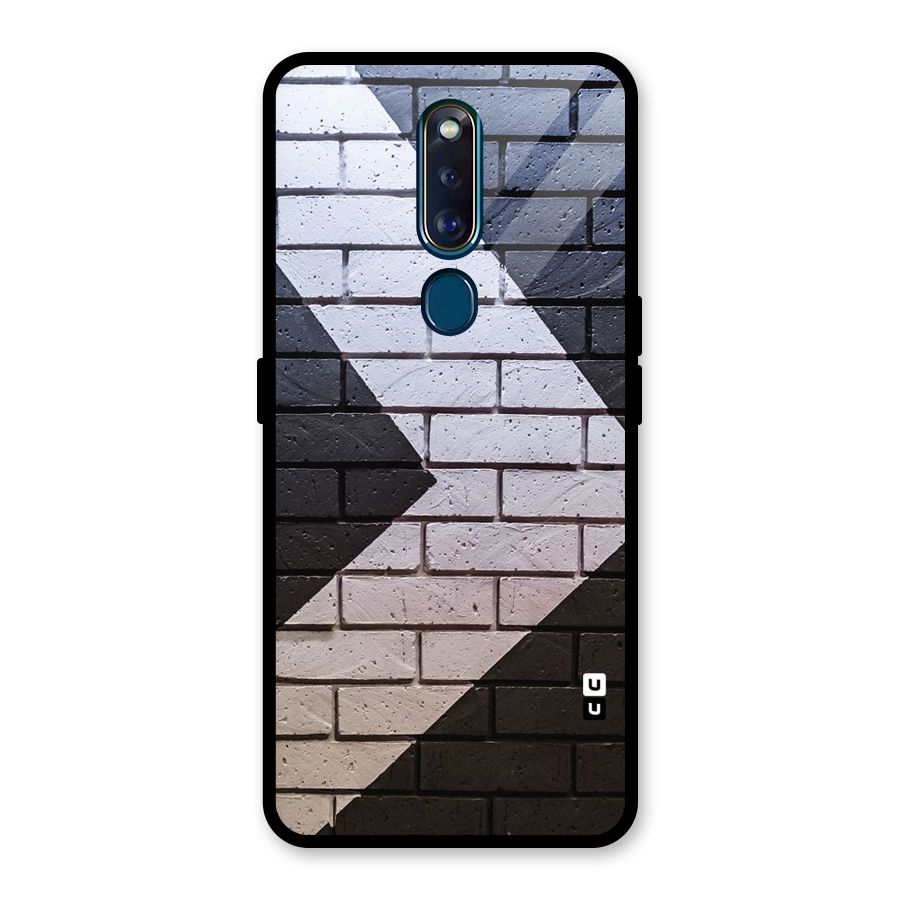 Wall Arrow Design Glass Back Case for Oppo F11 Pro