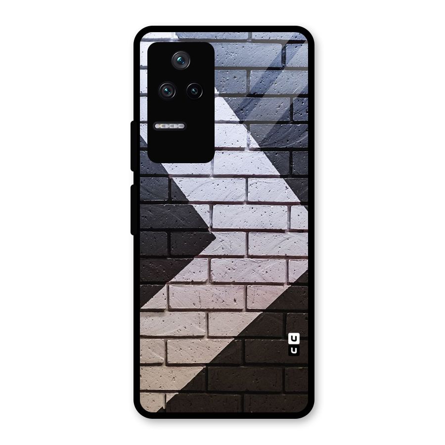 Wall Arrow Design Glass Back Case for Poco F4 5G