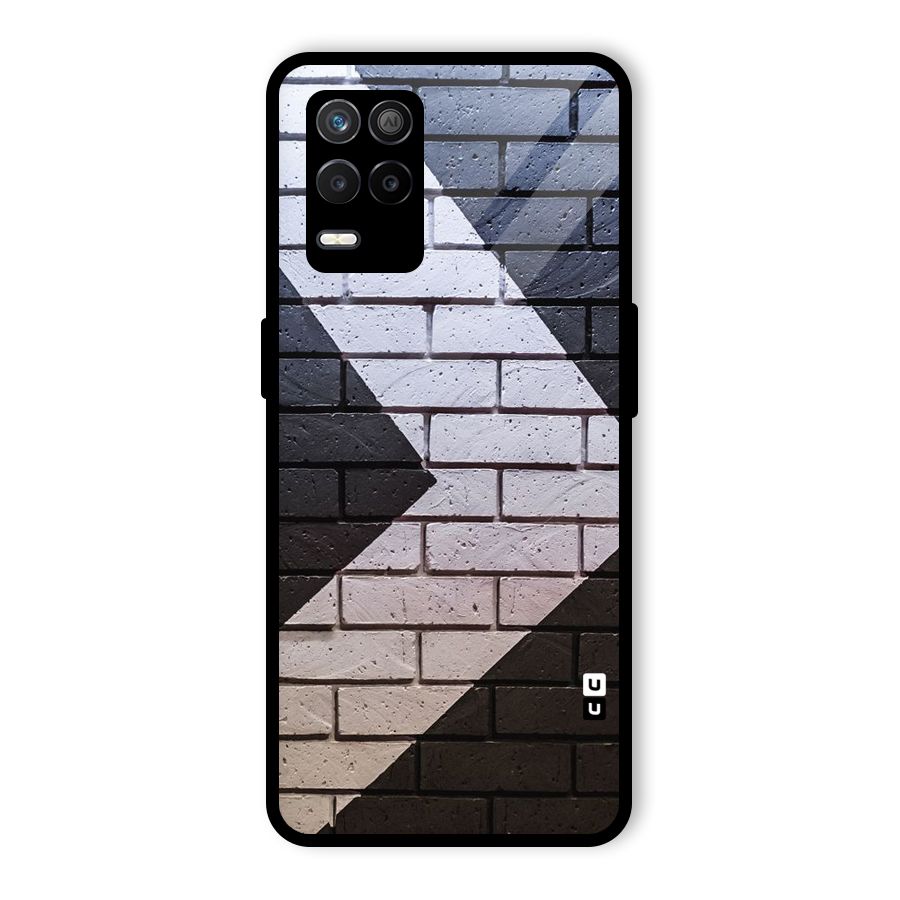 Wall Arrow Design Glass Back Case for Realme 8 5G