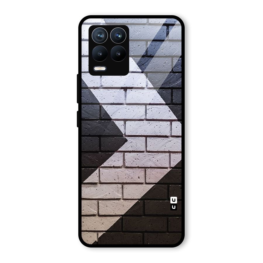 Wall Arrow Design Glass Back Case for Realme 8 Pro