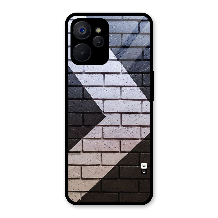 Wall Arrow Design Glass Back Case for Realme 9i 5G