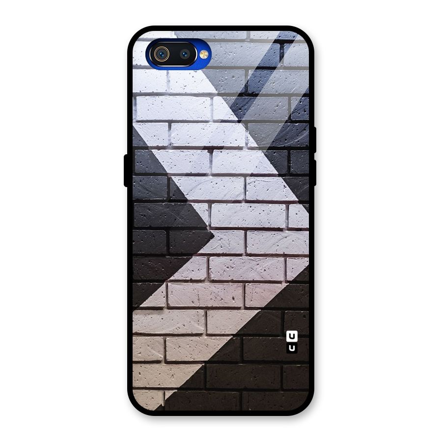Wall Arrow Design Glass Back Case for Realme C2
