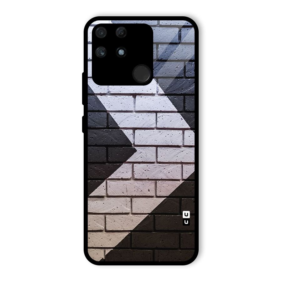 Wall Arrow Design Glass Back Case for Realme Narzo 50A