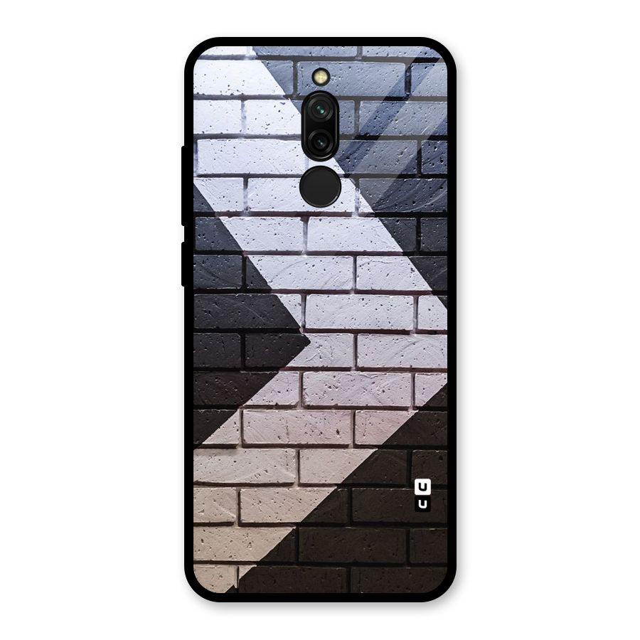 Wall Arrow Design Glass Back Case for Redmi 8