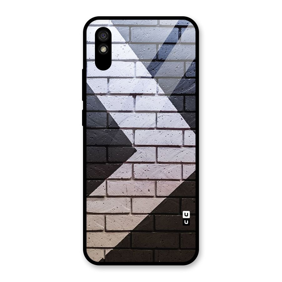 Wall Arrow Design Glass Back Case for Redmi 9A