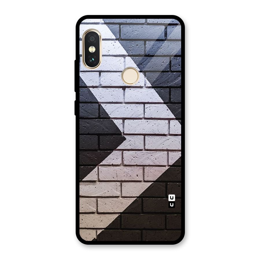 Wall Arrow Design Glass Back Case for Redmi Note 5 Pro