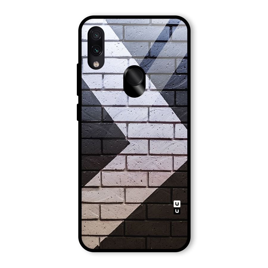 Wall Arrow Design Glass Back Case for Redmi Note 7