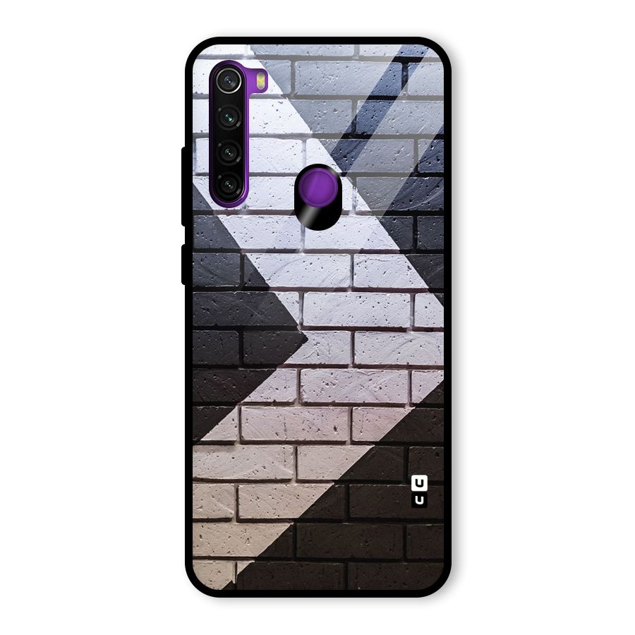 Wall Arrow Design Glass Back Case for Redmi Note 8