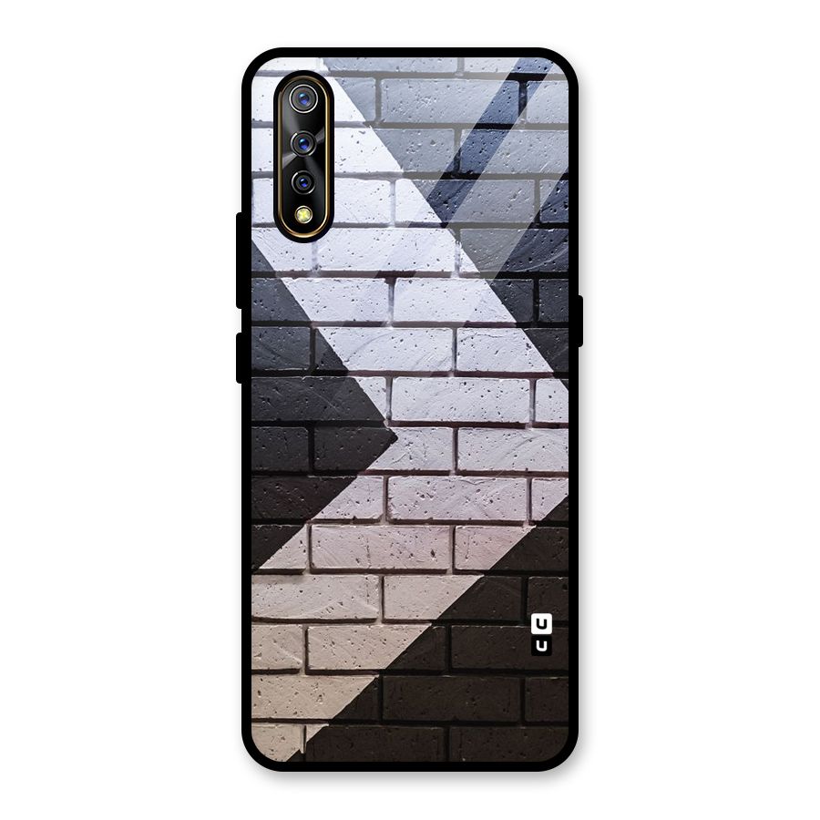 Wall Arrow Design Glass Back Case for Vivo S1