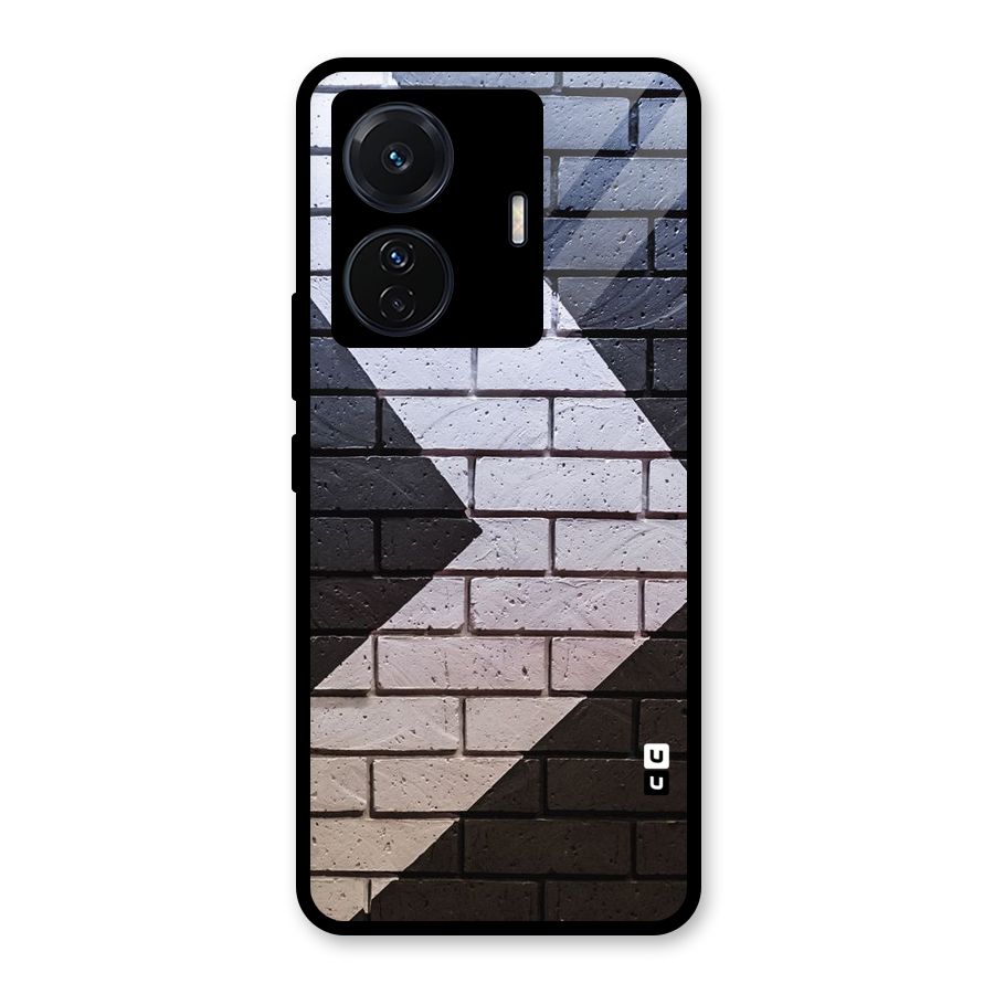 Wall Arrow Design Glass Back Case for Vivo T1 Pro