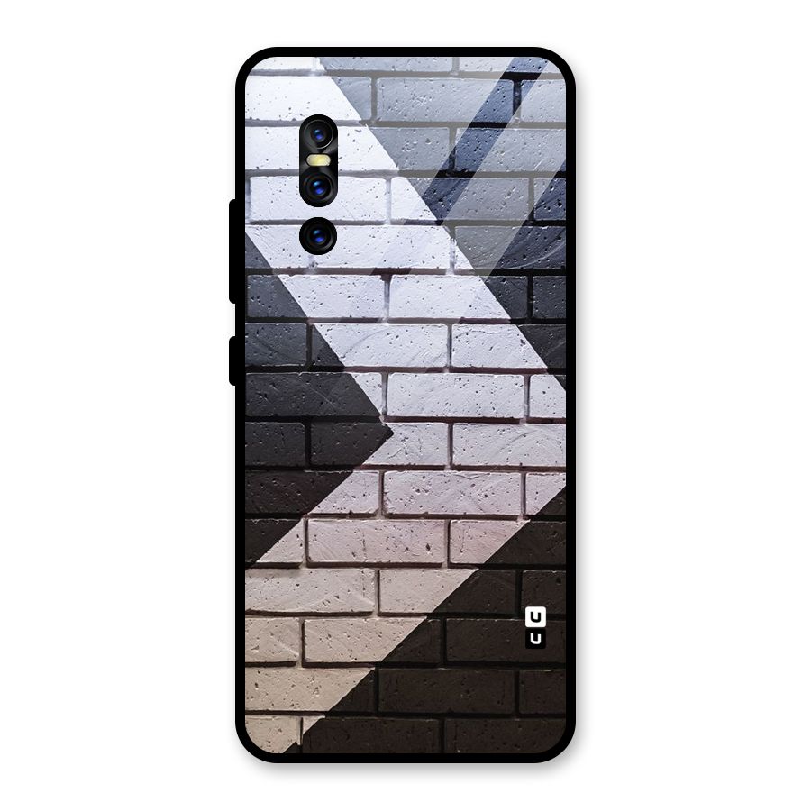 Wall Arrow Design Glass Back Case for Vivo V15 Pro
