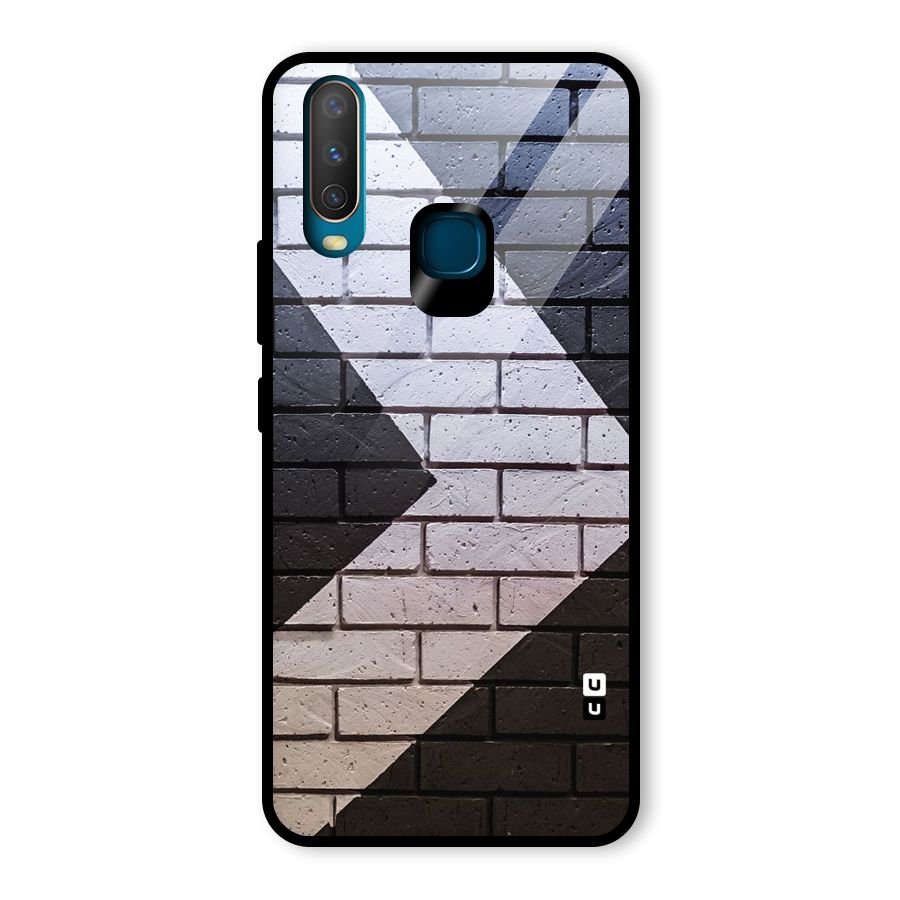 Wall Arrow Design Glass Back Case for Vivo Y15
