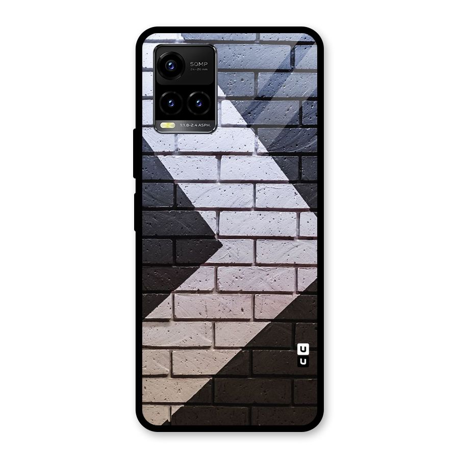 Wall Arrow Design Glass Back Case for Vivo Y21A