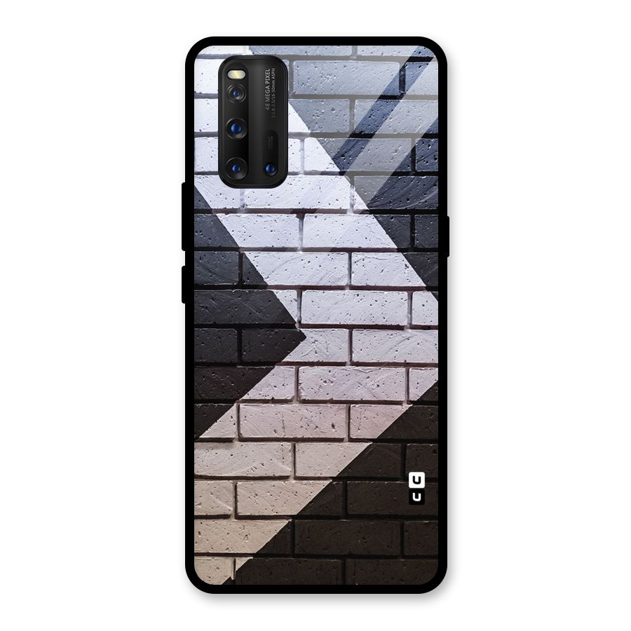 Wall Arrow Design Glass Back Case for Vivo iQOO 3
